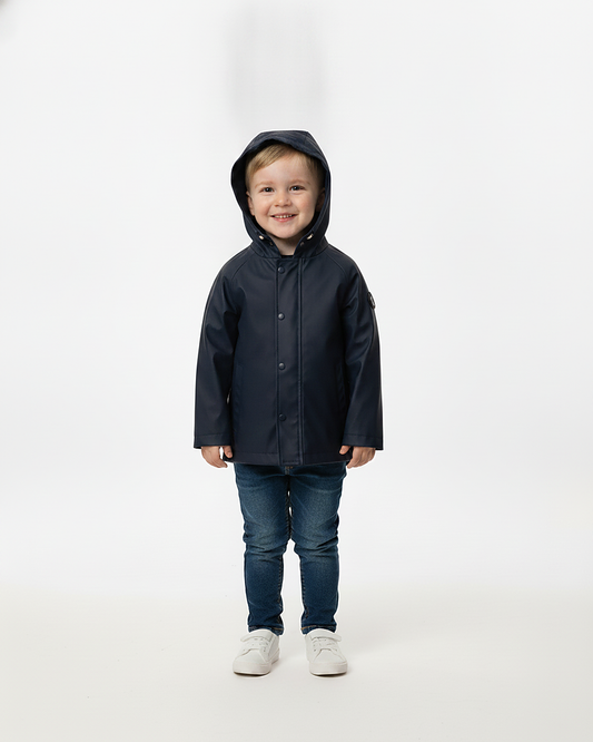 Ciré imperméable enfant Hauban marine porté