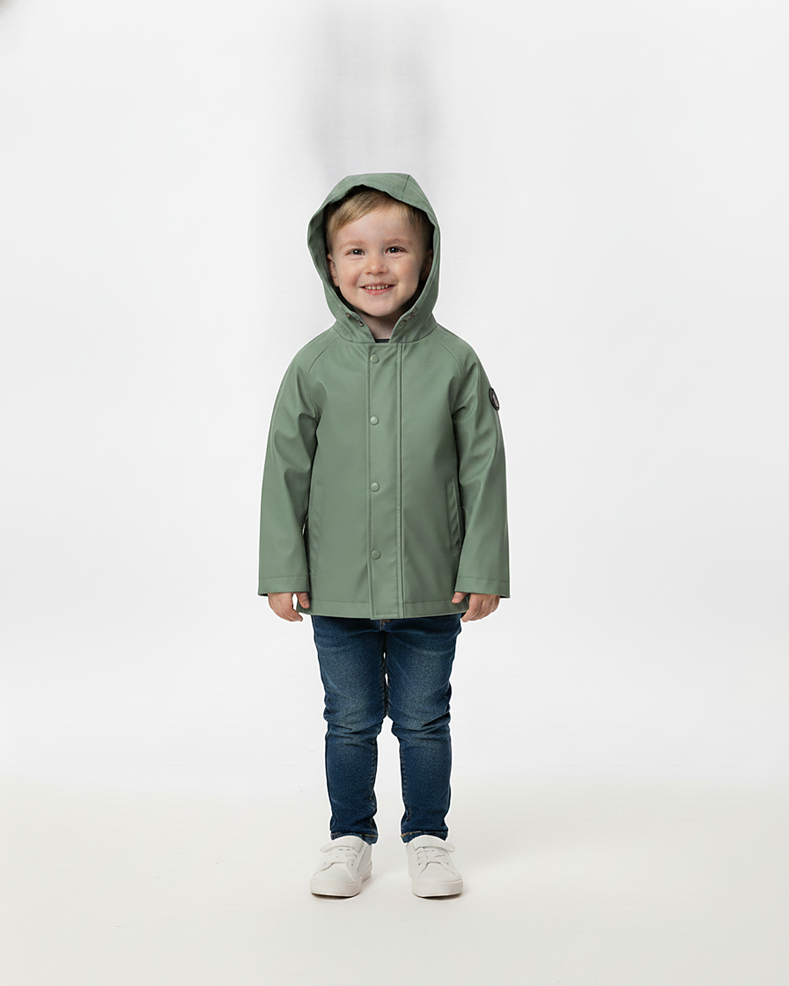 Ciré imperméable enfant Hauban tilleul porté