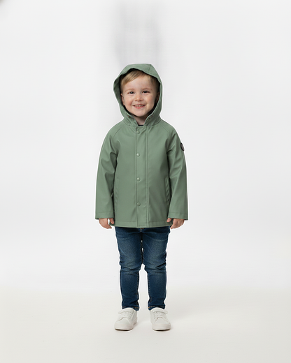 Ciré imperméable enfant Hauban tilleul porté