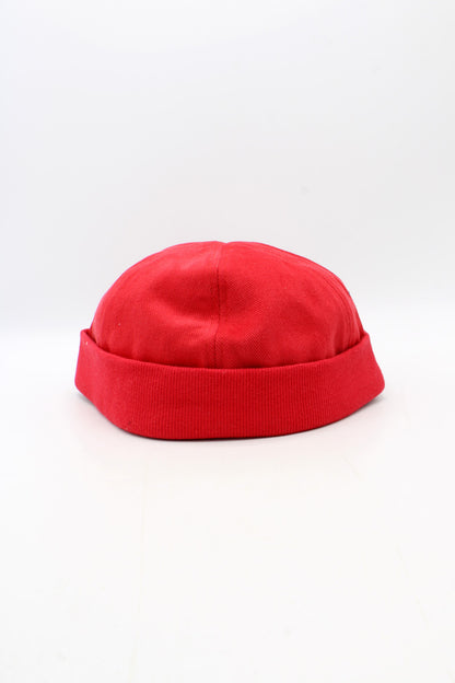 Bonnet Miki en coton rouge, bonnet docker marin