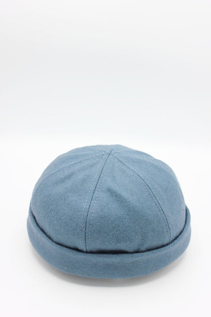 Bonnet Miki en laine bleu ciel, bonnet docker marin