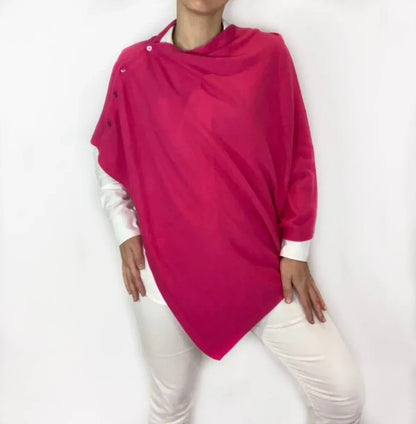 Poncho femme 1784 coloris Fuchsia