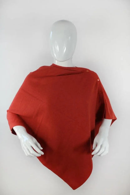 Poncho femme 1784 coloris Rouille