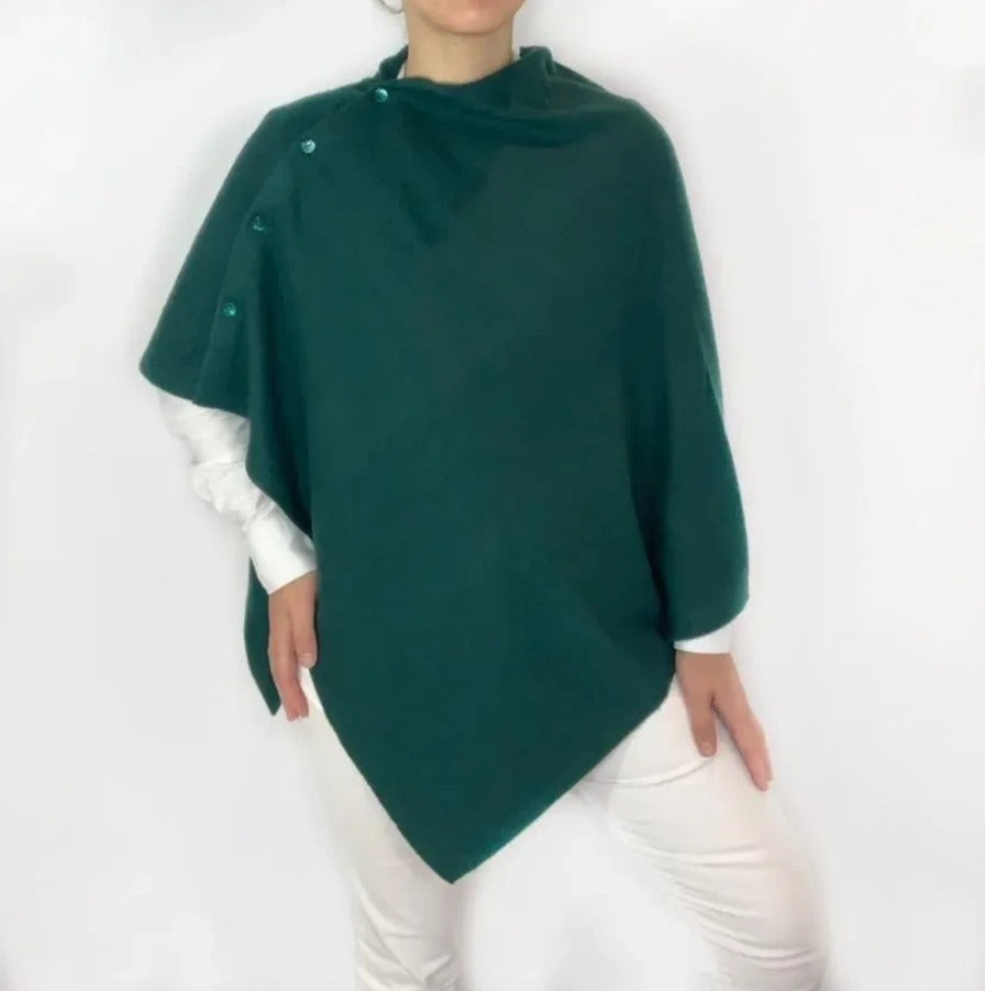 Poncho femme 1784 coloris Vert