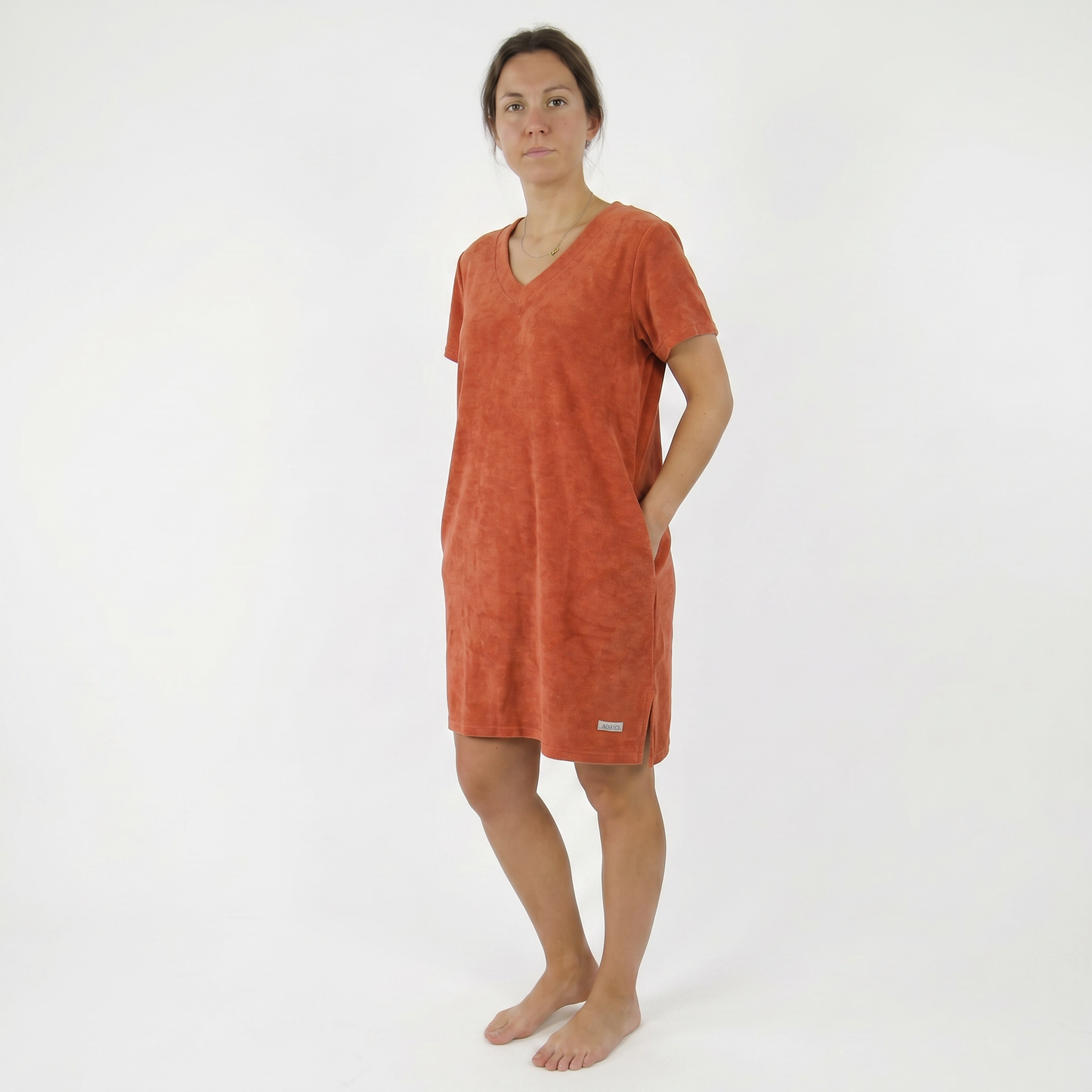 Robe éponge - RP003 - Sable et mer / Coeur Océan