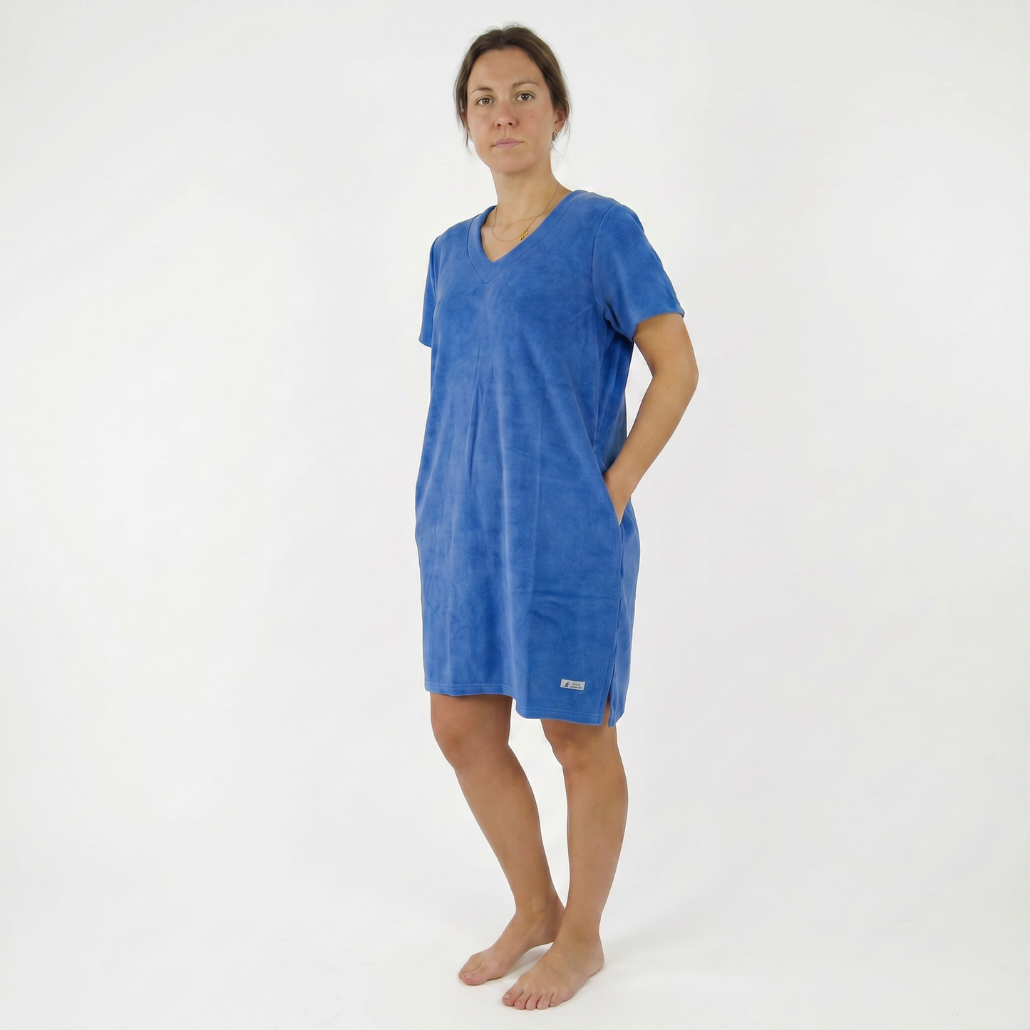 Robe éponge - RP003 - Sable et mer / Coeur Océan