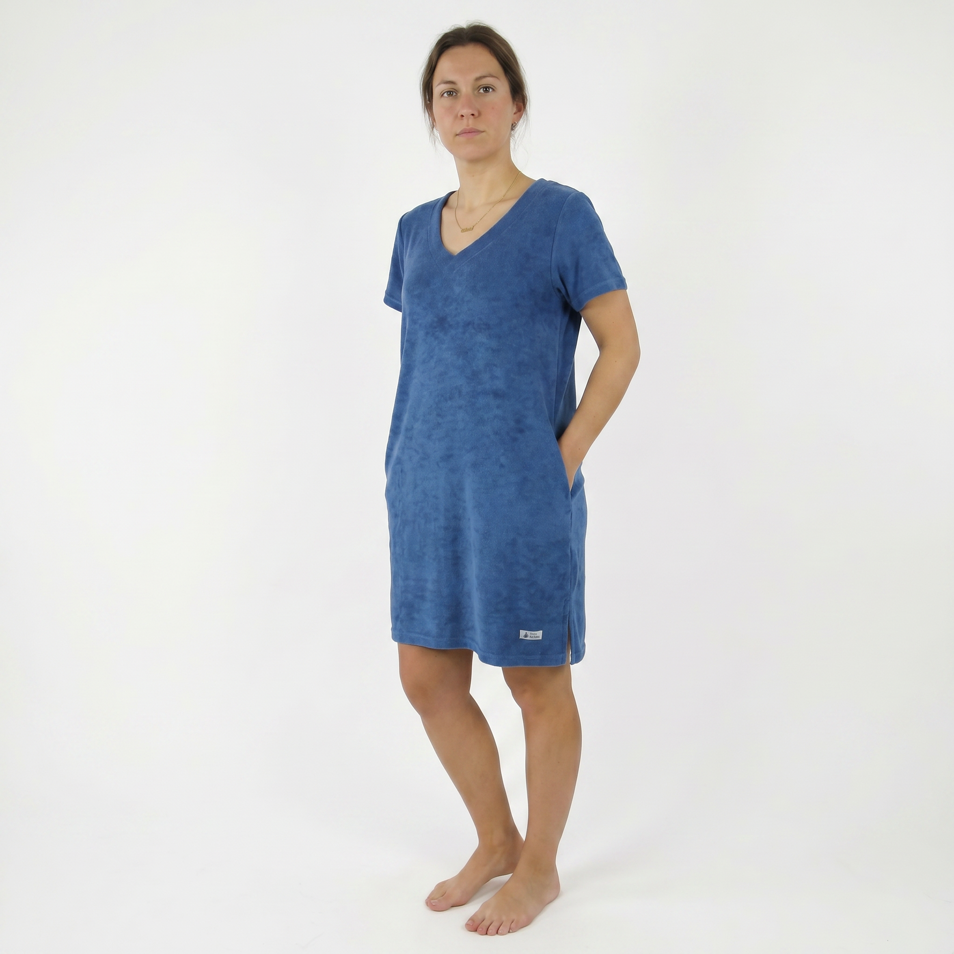 Robe éponge - RP003 - Sable et mer / Coeur Océan