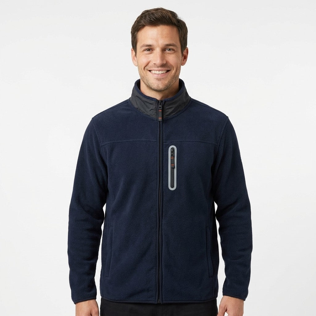 Veste polaire zippée homme Lorient Edouard Riley's coloris marine