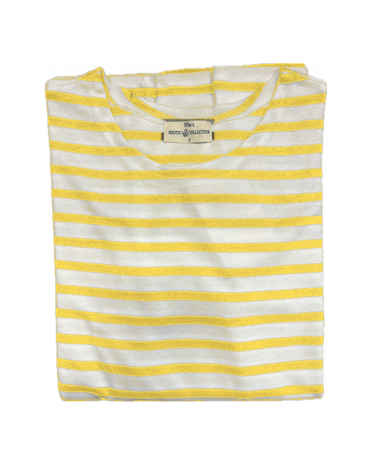 Marinière Win's Nautic Classique – Blanc/Jaune citron
